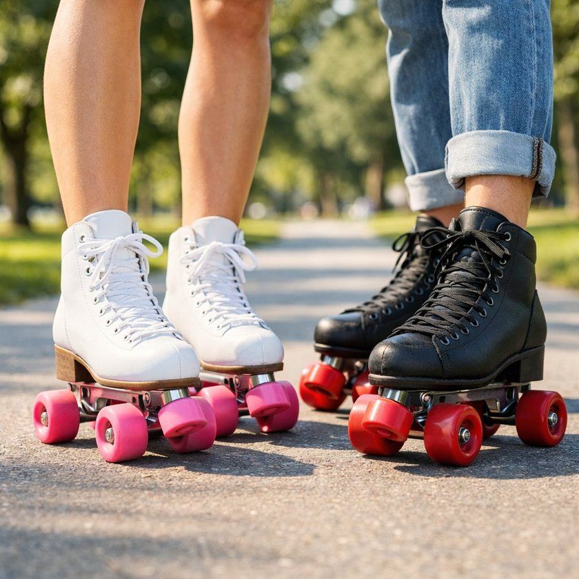 Active recreation for two: from rollerblading to a climbing wall