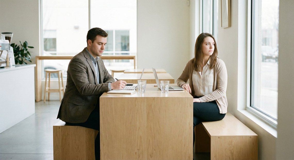 Boring coffee meeting